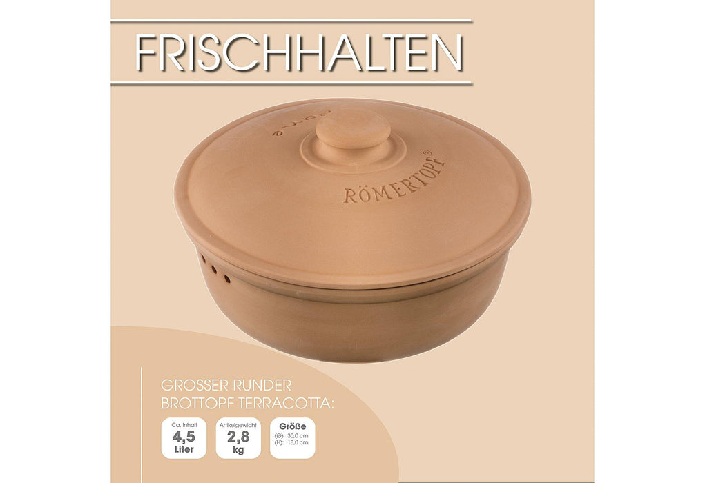 Brot-Frische-Topf rund terrac.