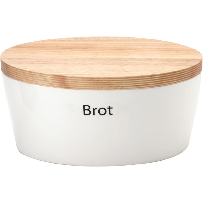 Continenta Brottopf Keramik oval, weiß