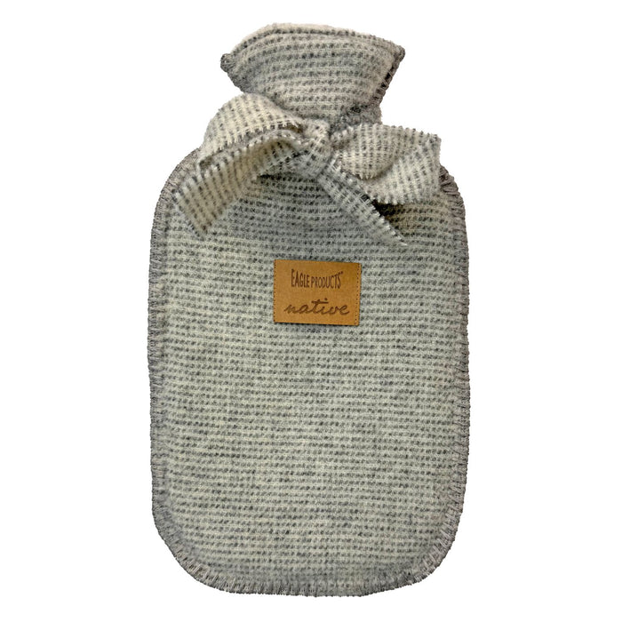 Eagle Products Wärmflasche Curt - native, 23x35 cm, mittelgrau, weiß