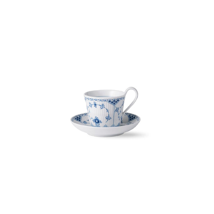 Royal Copenhagen Musselmalet Halbspitze Tasse mit Untertasse - 25 cl