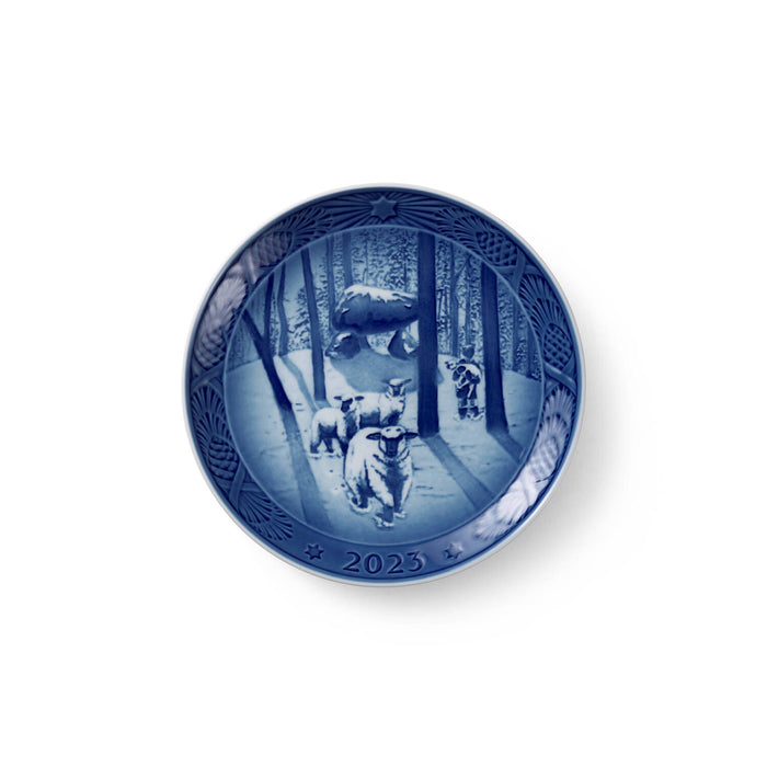 Royal Copenhagen Collectibles Weihnachtsteller 2023 - Weihnachten im Wald 18 cm