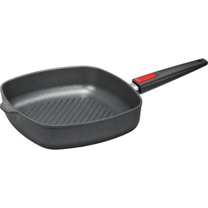 Woll, Nowo Titanium Induction, Steakpfanne viereckig, AS 28 x 28 cm, 6,5 cm hoch mit Rillen