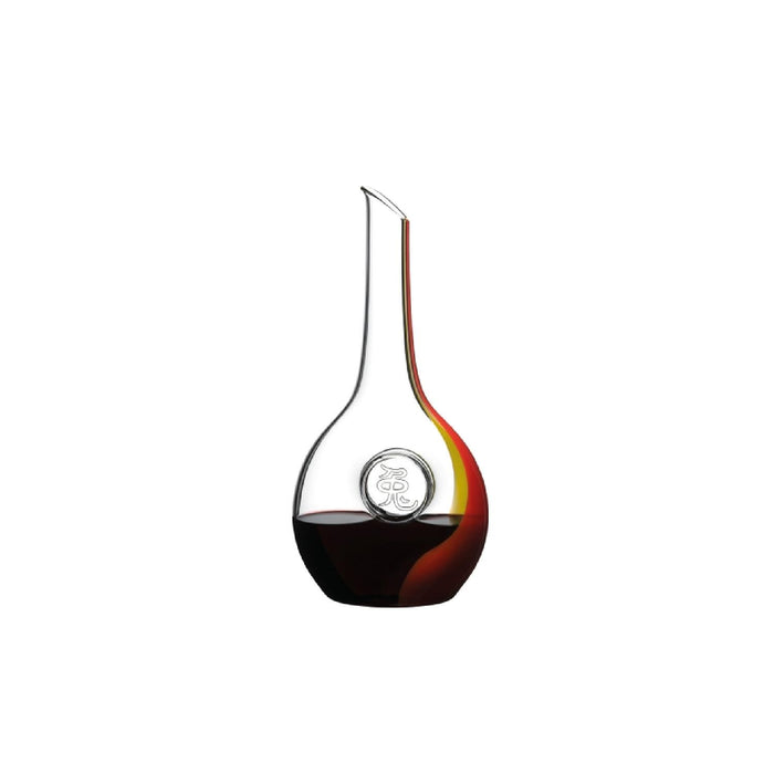 RIEDEL Chinese Zodiac Rabbit Dekanter - Rot/Gelb