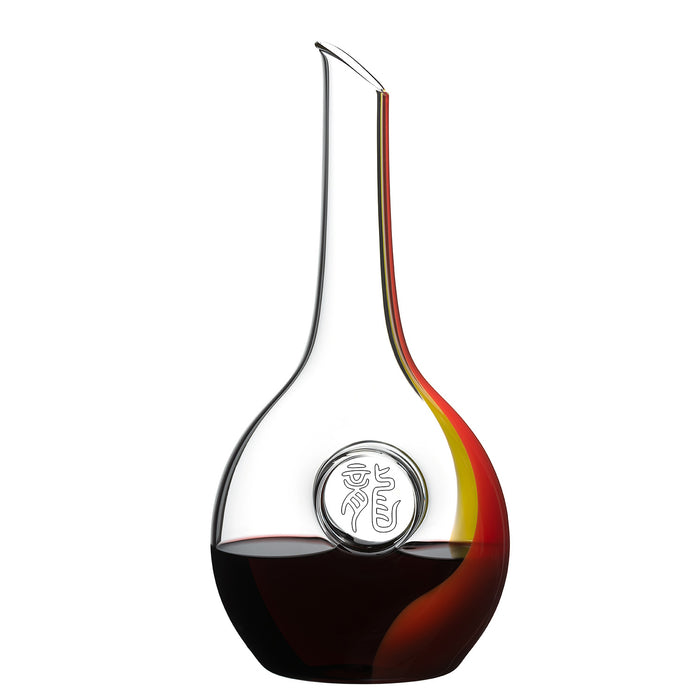 RIEDEL Chinese Zodiac Dragon Dekanter - Rot/Gelb