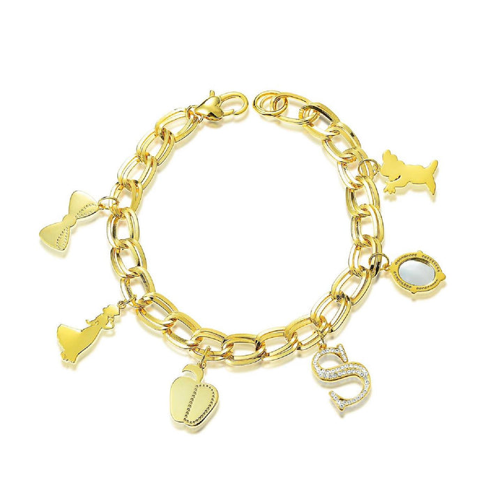 Schneewittchen - Charm Armband Gold