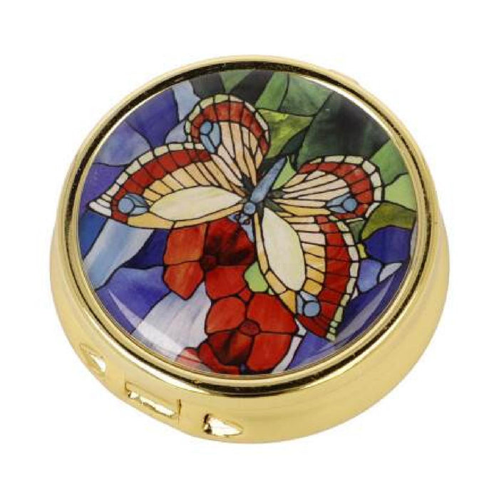 Goebel Louis Comfort Tiffany  - Schmetterlinge - Pillendose