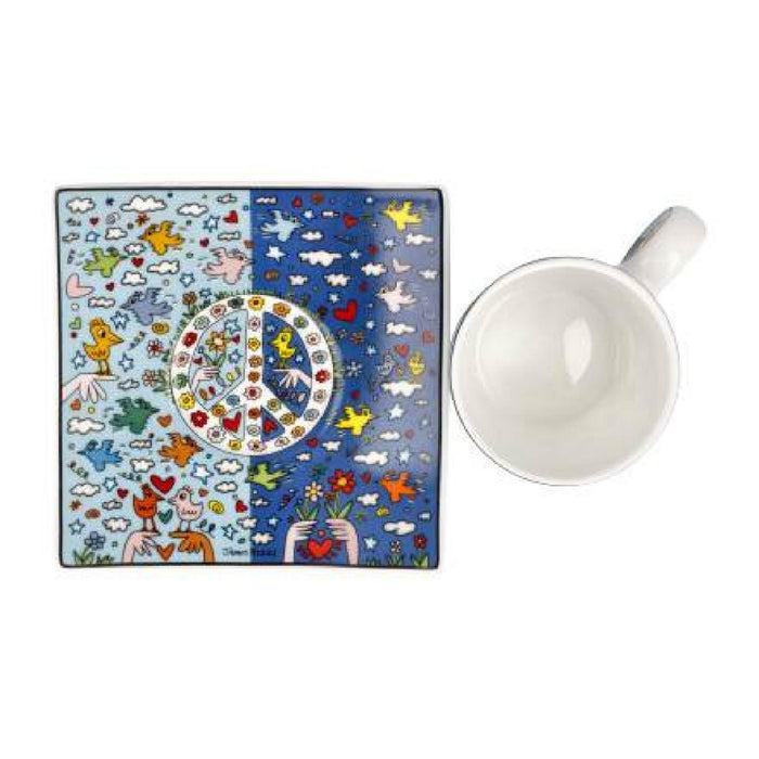 Goebel James Rizzi Give Peace a Chance Espressotasse