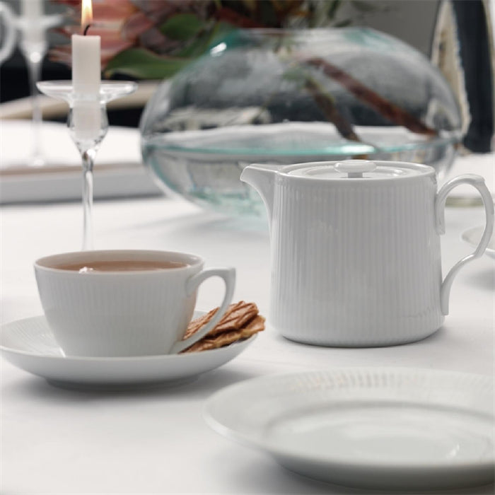 Royal Copenhagen White Fluted Teekanne 75cl