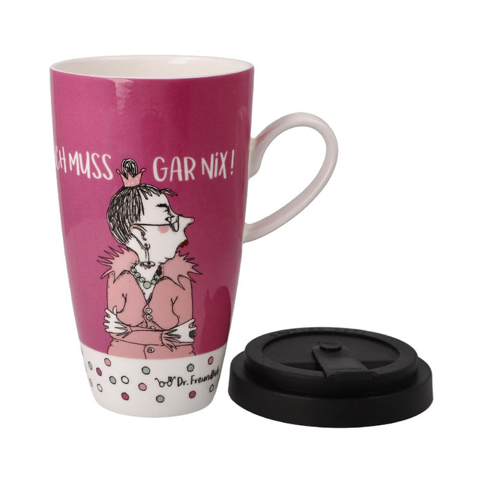 Goebel Barbara Freundlieb - Ich muss gar nix - Künstlertasse mit Deckel