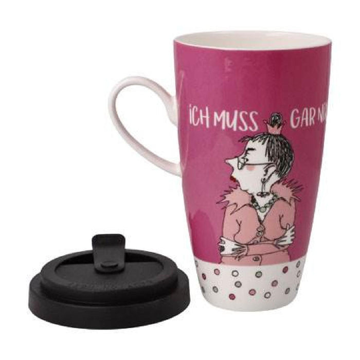 Goebel Barbara Freundlieb - Ich muss gar nix - Künstlertasse mit Deckel
