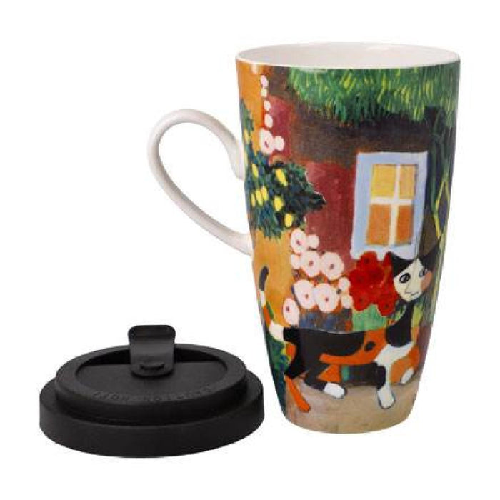 Goebel Wachtmeister-Una bellissima giornata Künstlertasse mit Deckel