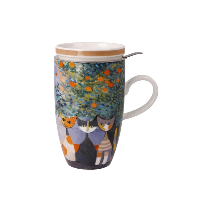 Goebel Rosina Wachtmeister - Tempi felici Teetasse mit Deckel und Sieb