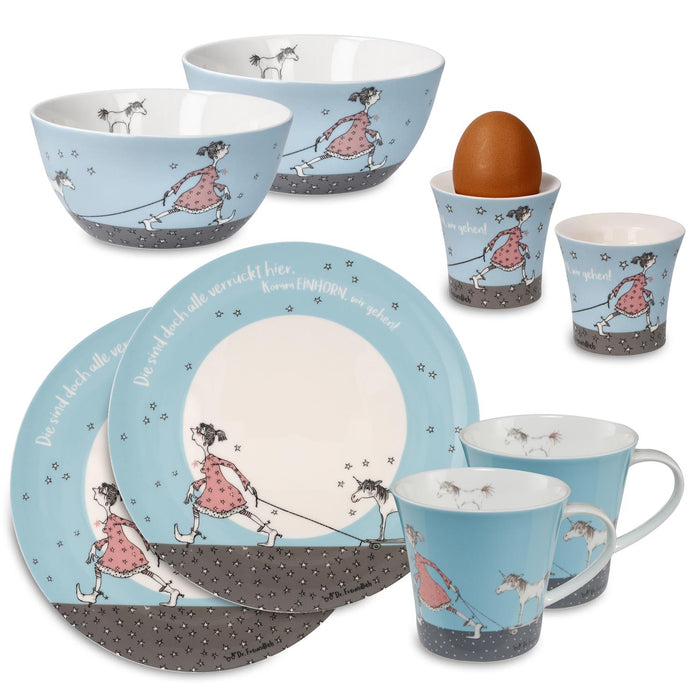 Goebel Barbara Freundlieb Die sind doch alle verrückt - Frühstücksset - Geschenk Set