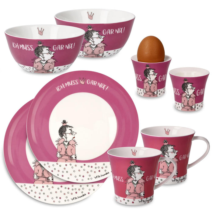 Goebel Barbara Freundlieb Ich muss gar nix - Frühstücksset - Geschenk Set