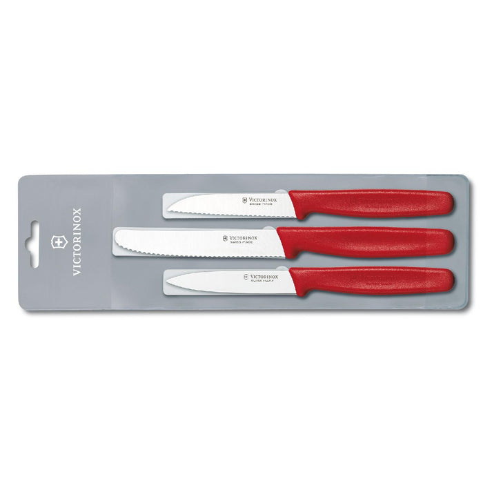 Victorinox Gemüsemesser-Set 3tlg., rot