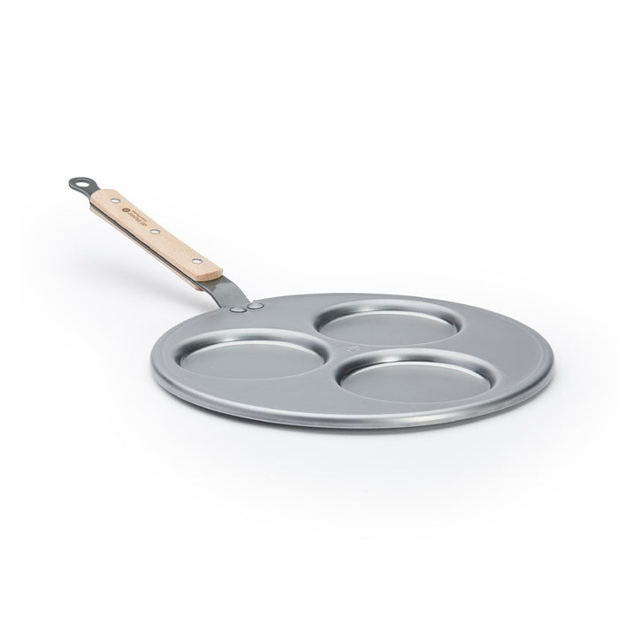 De Buyer PFANNE 3 BLINIS MINERAL B BOIS Ø 27CM