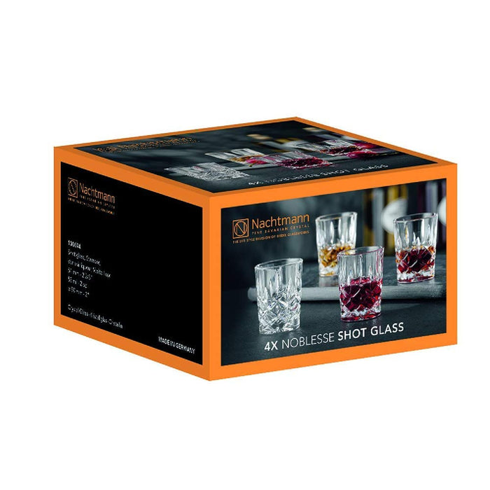 Nachtmann, 4-teiliges Schnapsgläser-Set, Stamper/Shotglas, Kristallglas, 55 ml, Noblesse