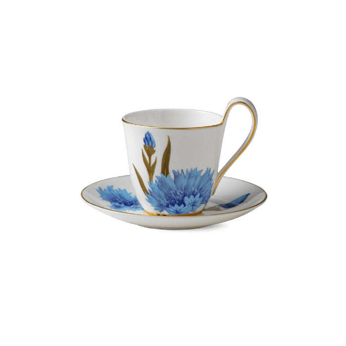 Royal Copenhagen Tasse mit Untertasse mit hohem Henkel - Kornblume - 27 cl