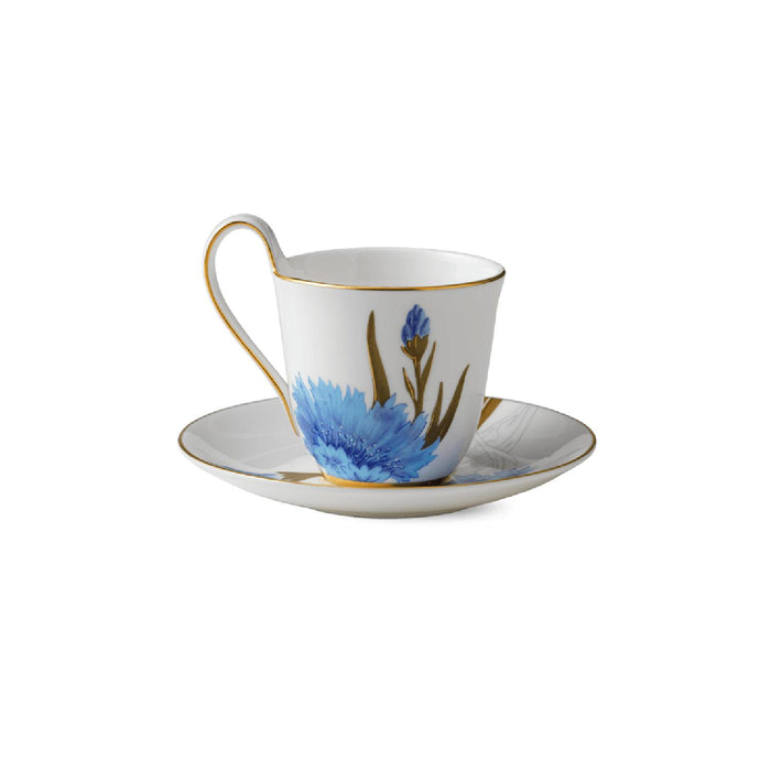 Royal Copenhagen Tasse mit Untertasse mit hohem Henkel - Kornblume - 27 cl