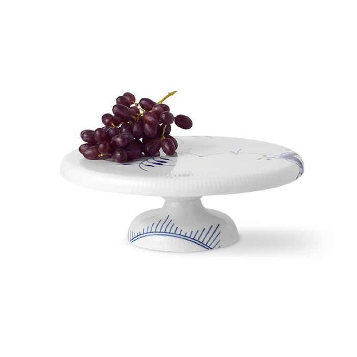 Royal Copenhagen Blue Fluted Mega Teller auf Fuß 29,5cm