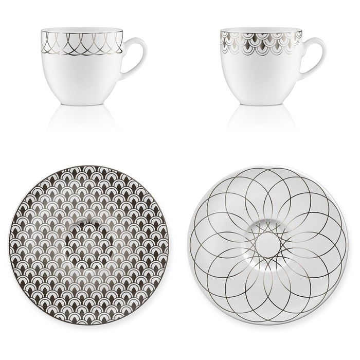 Goebel First.Platin Espressotassen Set