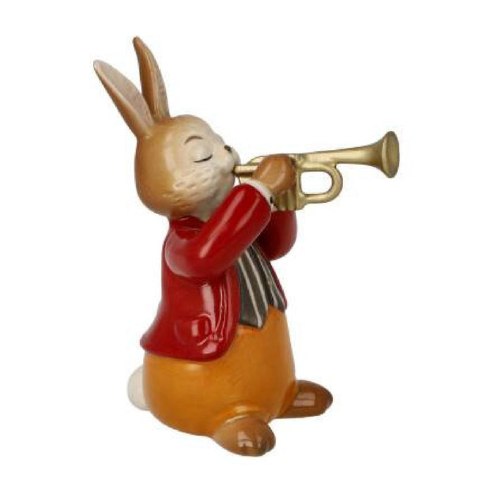 Goebel Hase - Eifriger Trompeter Figur