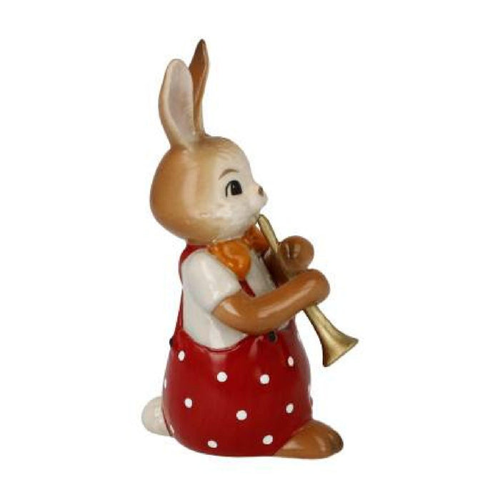 Goebel Hase - Süßer Flötenspieler Figur