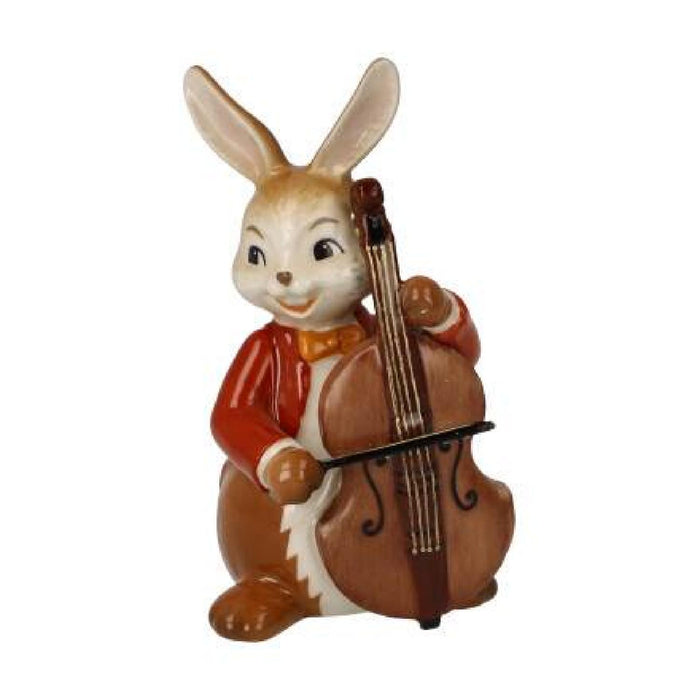 Goebel Hase - Fröhlicher Bassist Figur