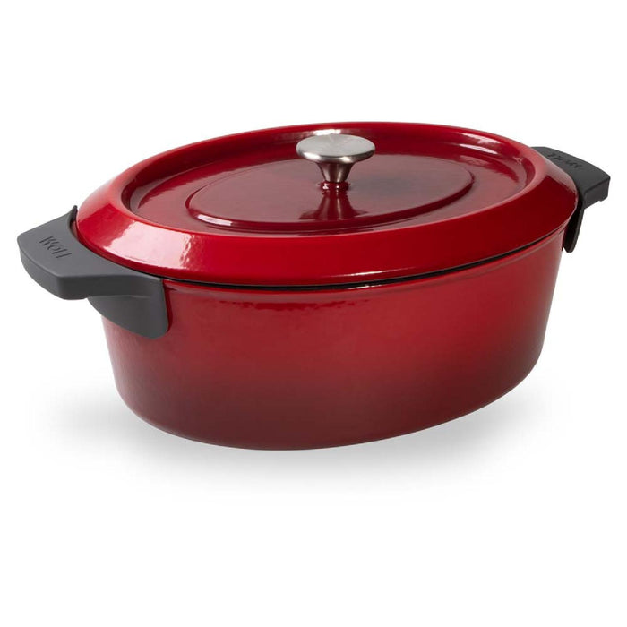 Woll, Iron, Bräter, rechteckig, Chili Red 34 x 26 cm, 12.5 cm hoch, 7,5 Liter