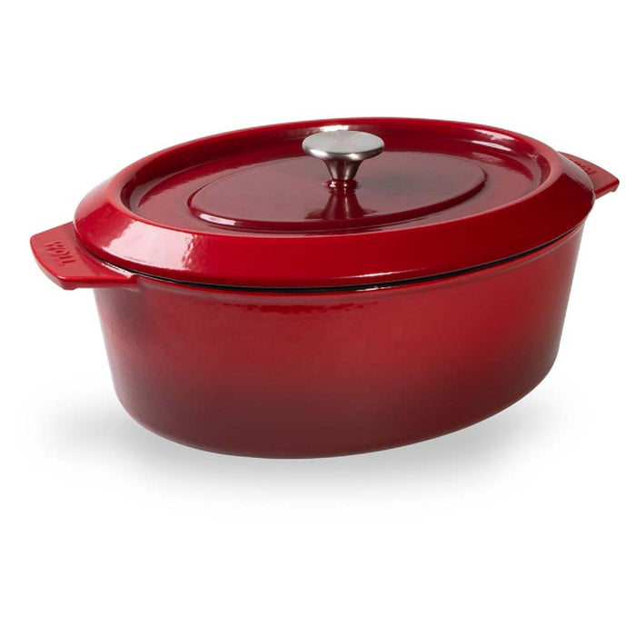Woll, Iron, Bräter, rechteckig, Chili Red 34 x 26 cm, 12.5 cm hoch, 7,5 Liter