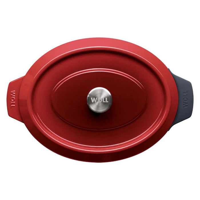 Woll, Iron, Bräter, rechteckig, Chili Red 34 x 26 cm, 12.5 cm hoch, 7,5 Liter