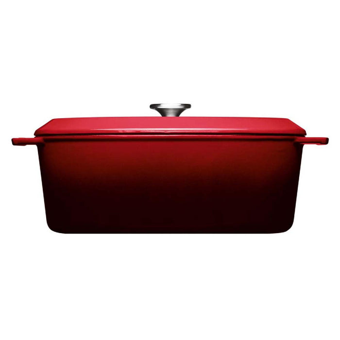 Woll, Iron, Bräter, rechteckig, Chili Red 34 x 26 cm, 12.5 cm hoch, 7,5 Liter
