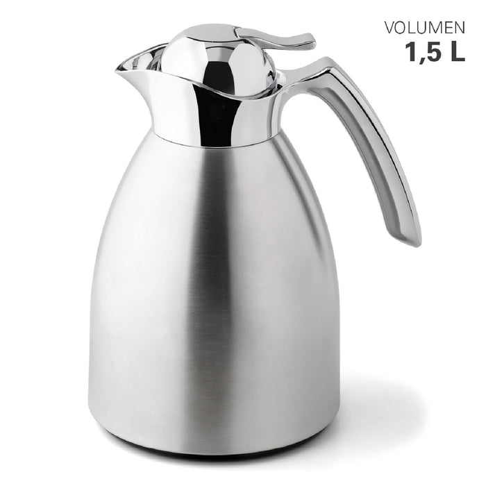 Weis Isolierkanne Edelstahl / Glas 1,5 L