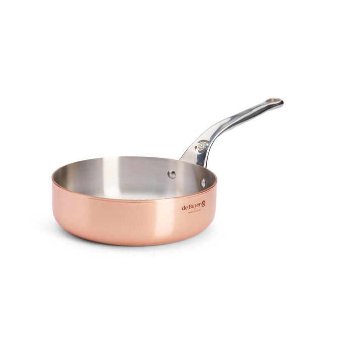 De Buyer GERADE SAUTEUSE/SCHMORPFANNE, INOCUIVRE, Ø20CM