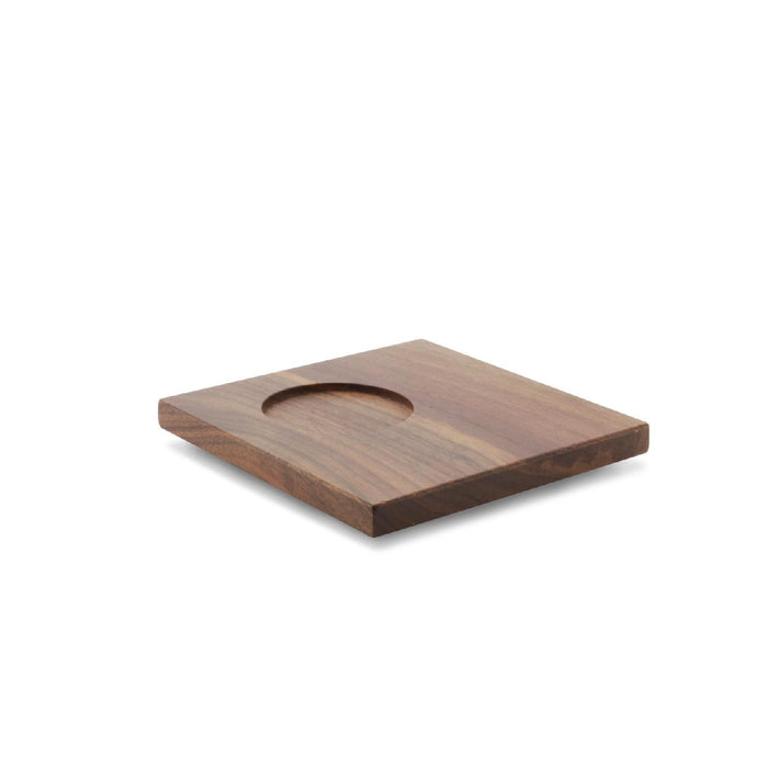 Untertasse a. Holz 13x13cm CHAI Nussbaum