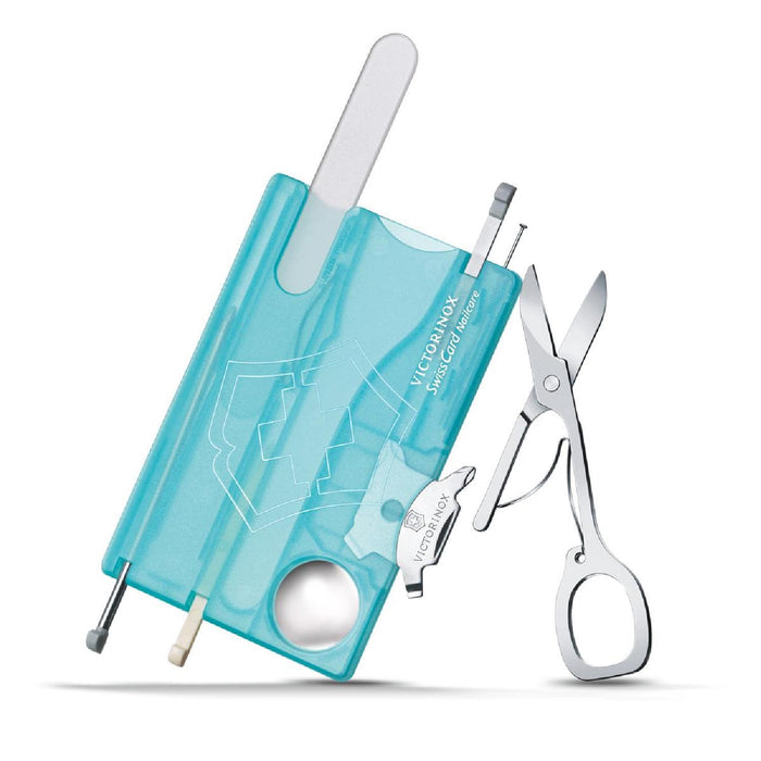Victorinox Swiss Card Nailcare, Eisblau transluzent