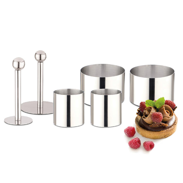Weis Dessertringe Set 4 inkl. 2 Drücker