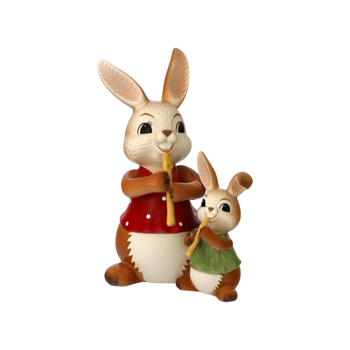 Goebel Osterhasen Hasen - Flötenduo - Figur