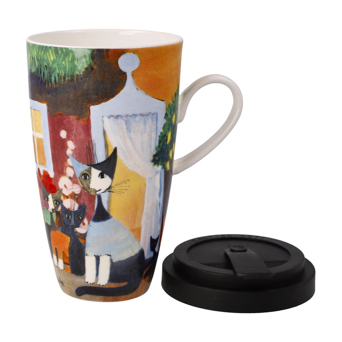 Goebel Wachtmeister-Una bellissima giornata Künstlertasse mit Deckel