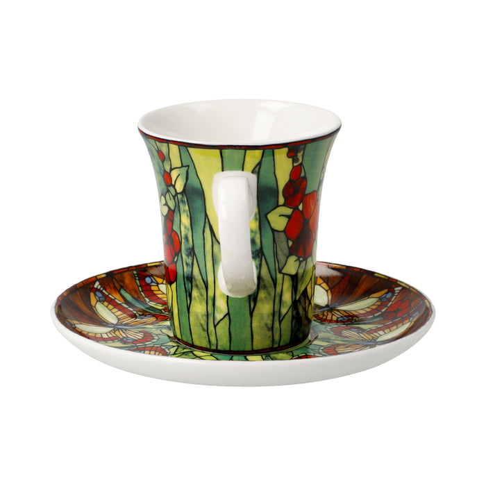 Goebel Louis Comfort Tiffany Tiffany -Schmetterlinge - Espressotasse