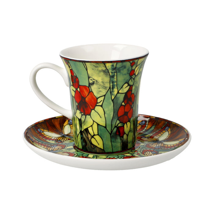 Goebel Louis Comfort Tiffany Tiffany -Schmetterlinge - Espressotasse