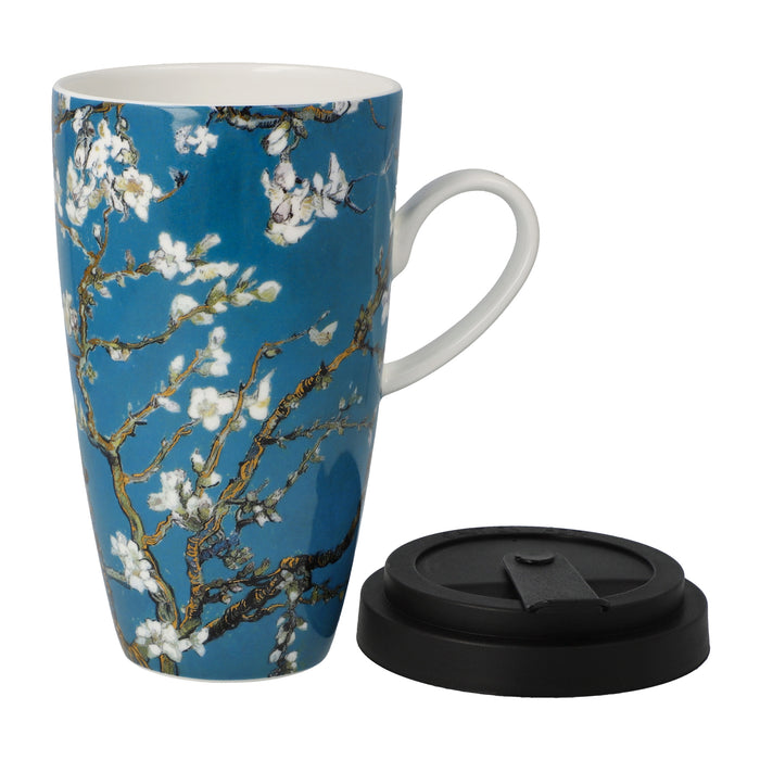 Goebel Vincent van Gogh Mandelbaum blau Künstlertasse mit Deckel