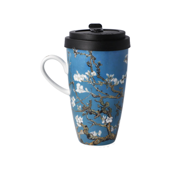 Goebel Vincent van Gogh Mandelbaum blau Künstlertasse mit Deckel