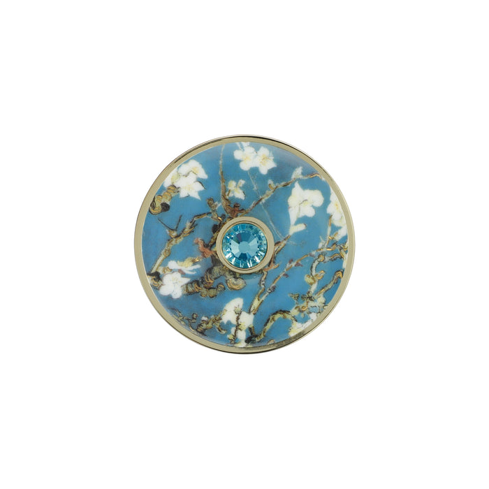 Goebel Vincent van Gogh - Mandelbaum blau Brosche