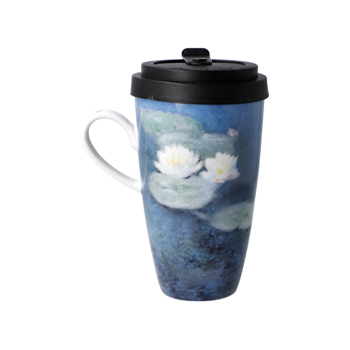 Goebel Monet - Seerosen am Abend Künstlertasse mit Deckel