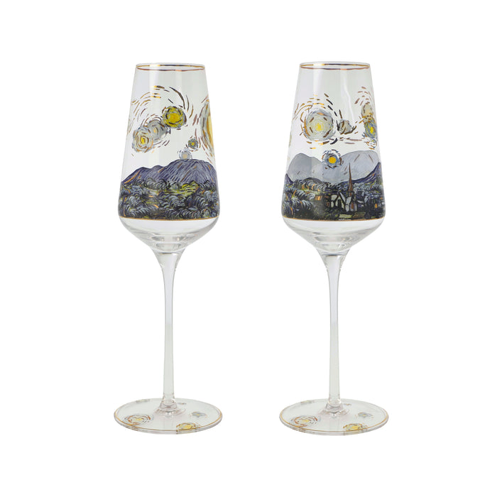 Goebel Vincent Van Gogh -Sternennacht Sektglas