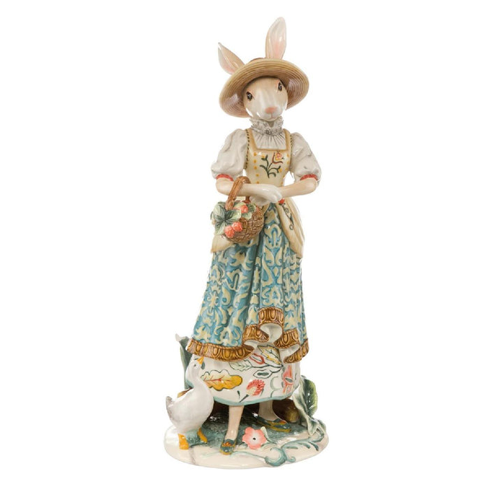 Goebel Hasendame mit Blumenkorb Figur