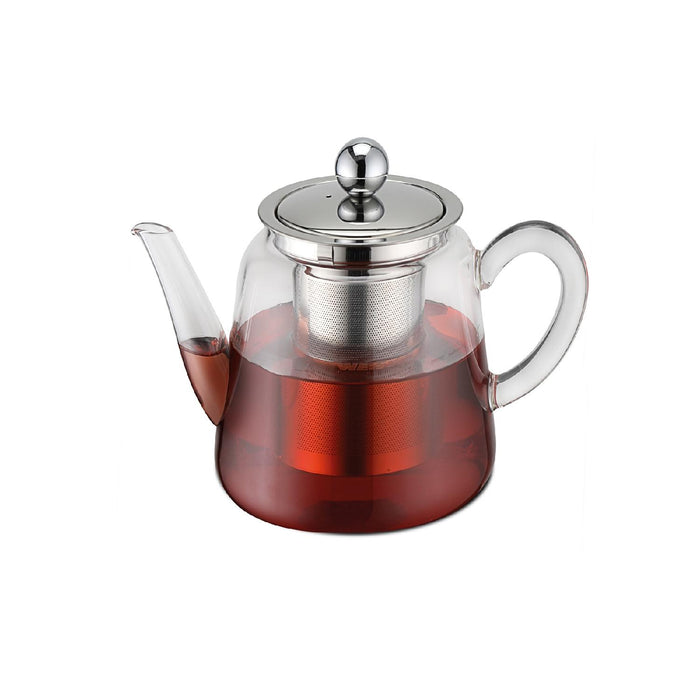 Weis Teekanne aus Borosilikatglas mit Teefilter 1,5 L