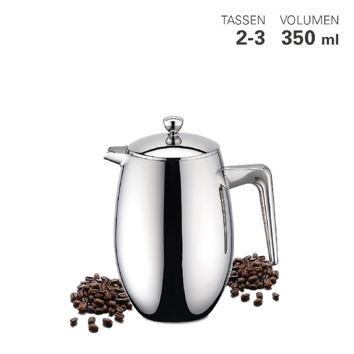 Weis Pressfilterkanne Edelstahl doppelw. brilliant 0,35 L