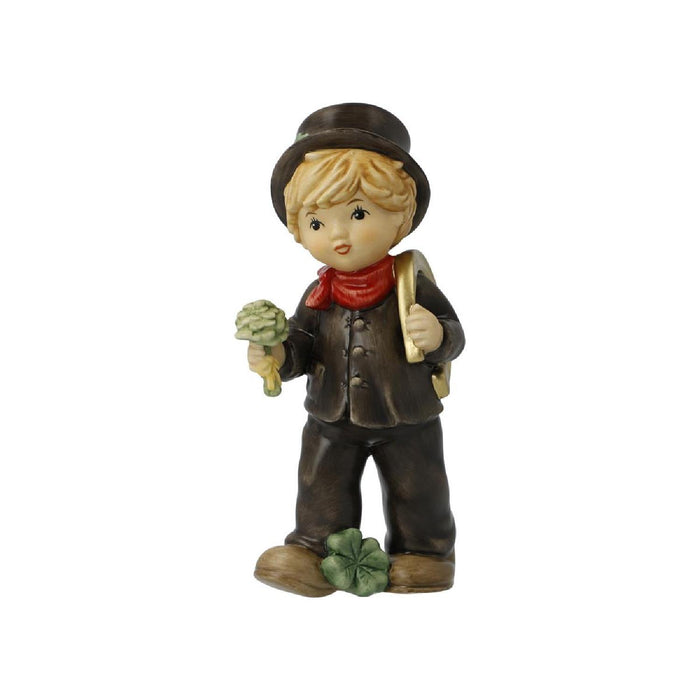 Goebel Glücksbringer Schornsteinfeger mit Hufeisen - Figur